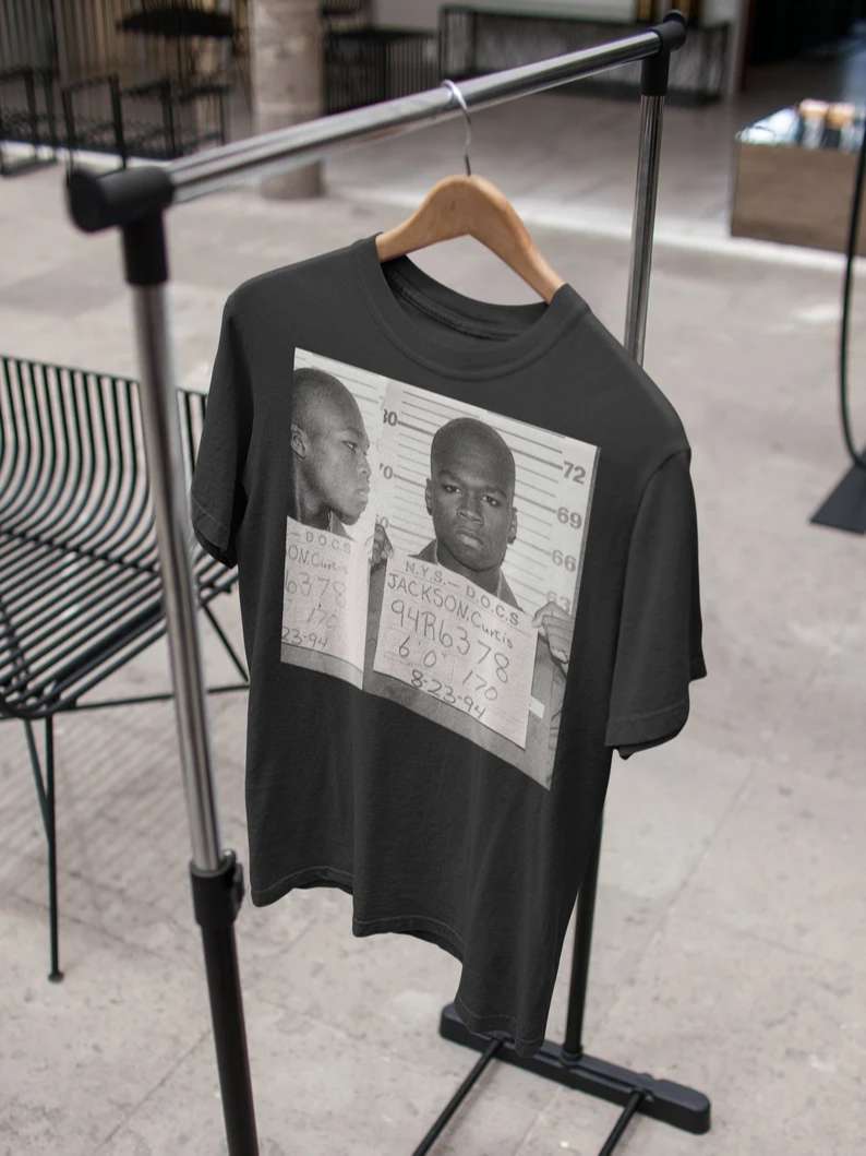 New 50 Cent Mugshot Rapper Shirt, Premium Shirt, Rapper Shirt, Fan Shirt