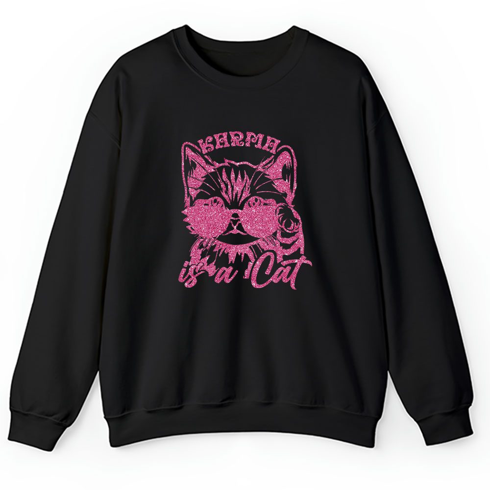Taylor Swift Sweater, Taylor Swift Karma Is A Cat Unisex Sweatshirt For Fans