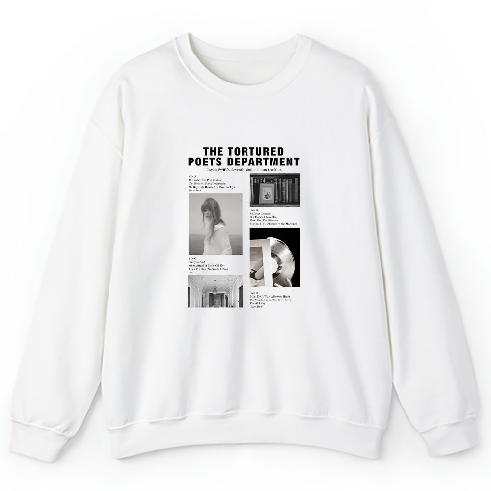 Taylor Swift Sweater, Taylor Swift The Tortured Poets Department Album Unisex Sweatshirt For Fans
