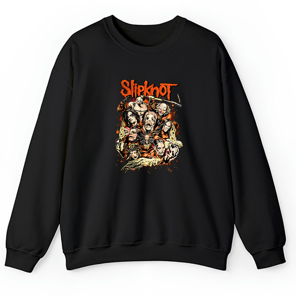 Slipknot 90s Sweater, Slipknot 90s Rock Band Heavy Metal The Masked Men Unisex Sweatshirt