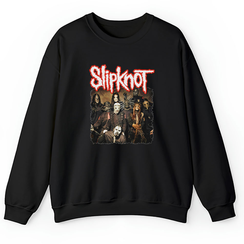 Slipknot 90s Sweater, Slipknot 90s Rock Band Heavy Metal The Masked Men Unisex Sweatshirt