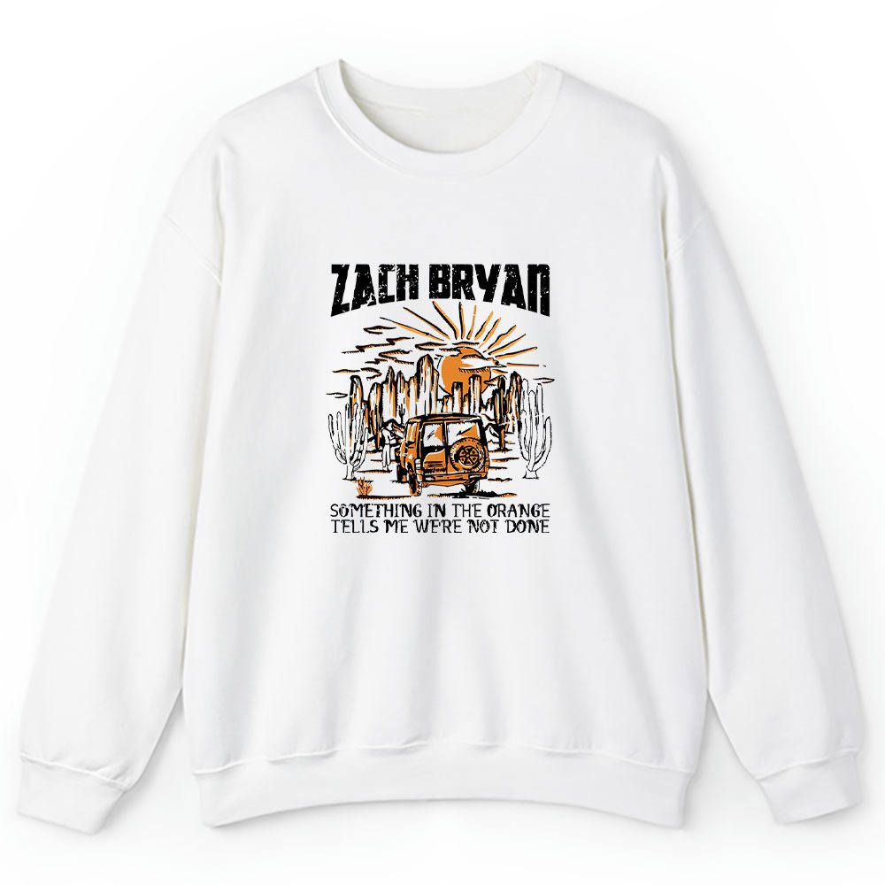 Zach Bryans Sweater, Zach Bryans Something In Orange Unisex Sweatshirt