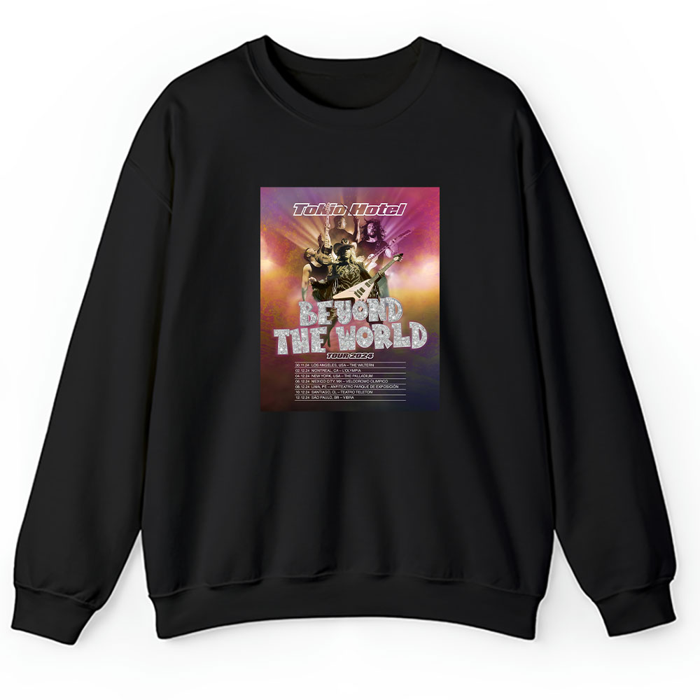 Tokio Hotel Sweater, Tokio Hotel Beyond The World America Tour 2024 Unisex Sweatshirt