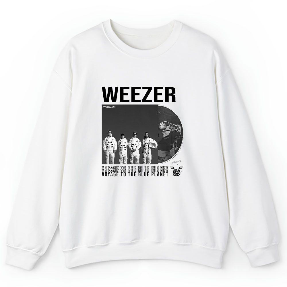 Weezer Voyage Sweater, Weezer Voyage To The Blue Planet 2024 Tour Unisex Sweatshirt