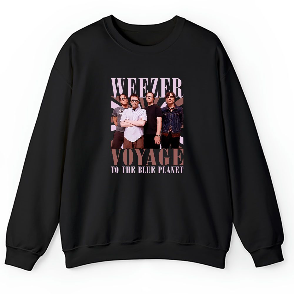 Weezer Voyage Sweater, Weezer Voyage To The Blue Planet 2024 Tour Unisex Sweatshirt