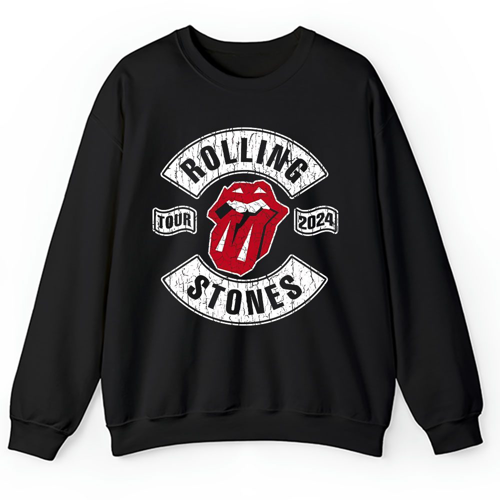The Rolling Sweater, The Rolling Stones Hackney Diamonds Tour 2024 Unisex Sweatshirt TAT2583
