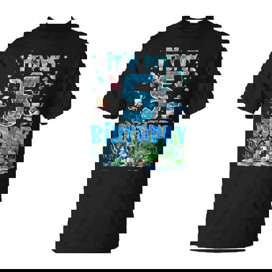 ItS My 5Th Birthday Aquarium Animals Sea 5 Years Old Boy T-Shirt