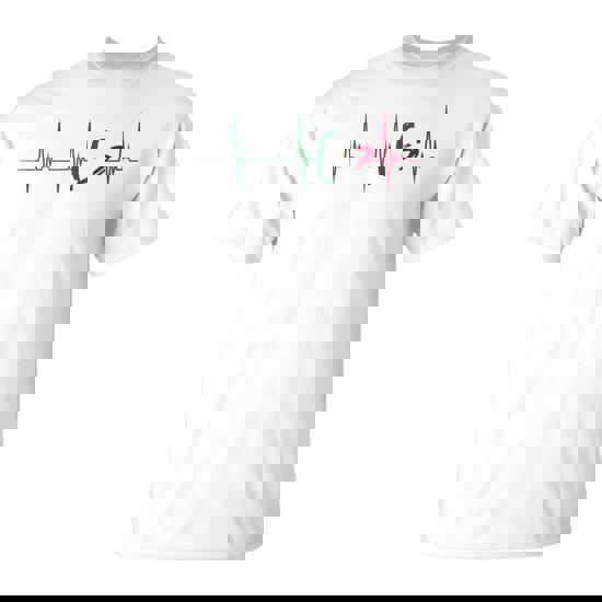 Mexico Heart Mexico Flag Heartbeat Ekg Pulse Mexican Roots T-Shirt