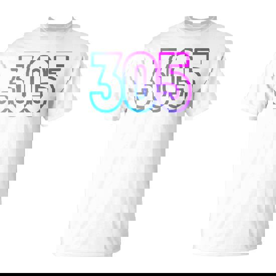 Miami Florida Area Code 305 Vintage Retro Pride T-Shirt