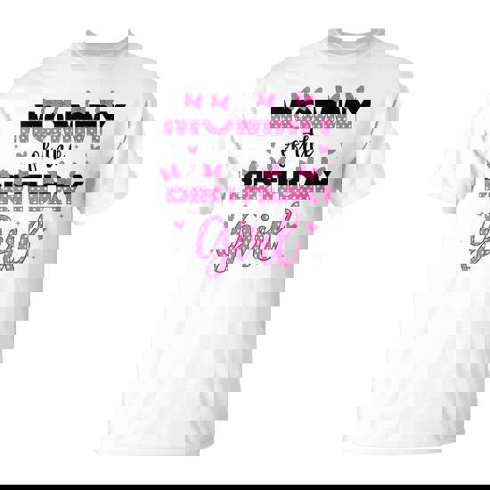 Mommy Of The Birthday Girl Mouse Family Matching Mother T-Shirt