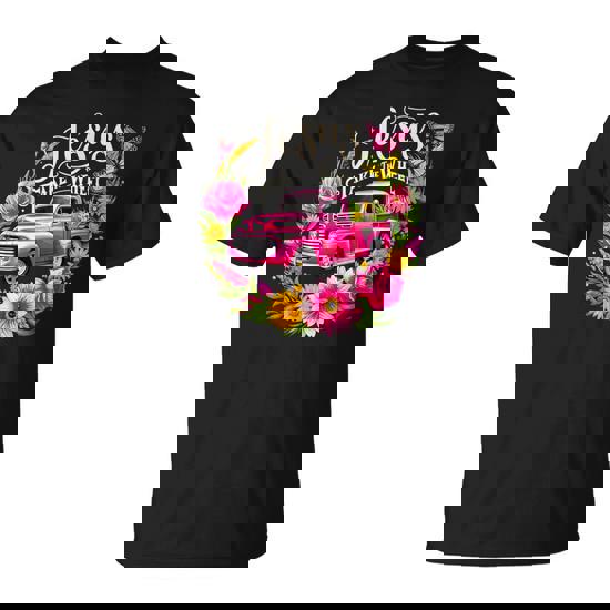 Jesus Take The Wheel Floral Farm Truck T-Shirt