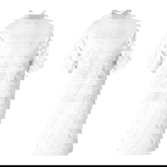 Merry Christmas In Sign Language Asl Hand Ugly Sweater T-Shirt