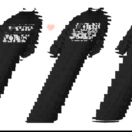 I Love Older Tank Matching Big Red Heart T-Shirt