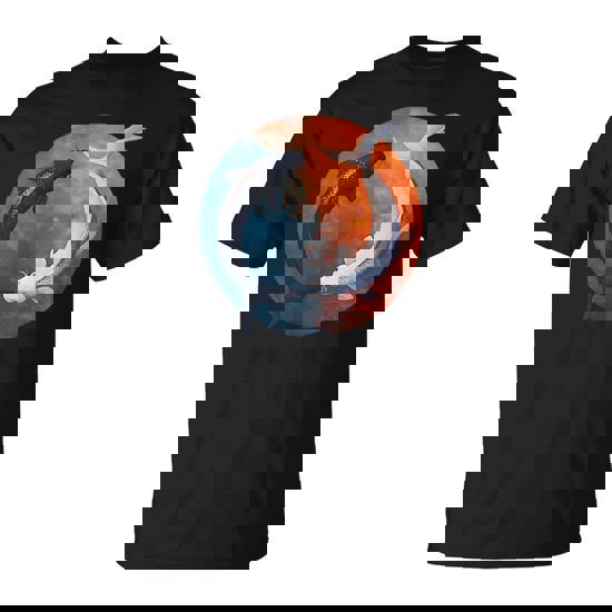 Japanese Koi Fish Yin And Yang Fisher Fishing T-Shirt