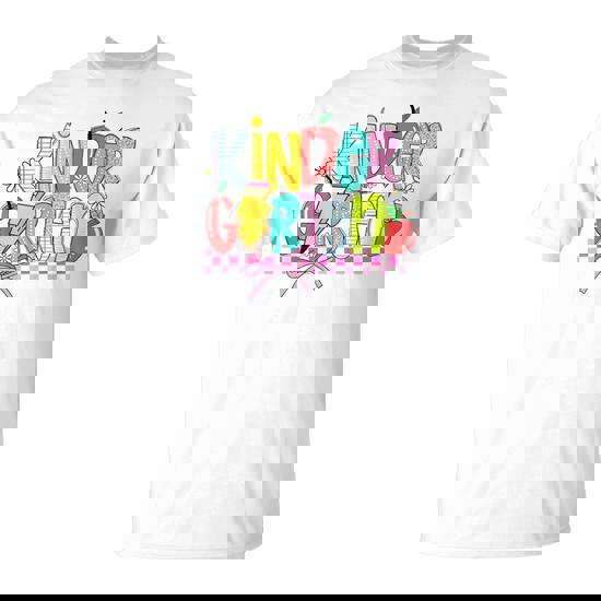 Kindergarten Lightning Bolt Happy First Day Of School T-Shirt