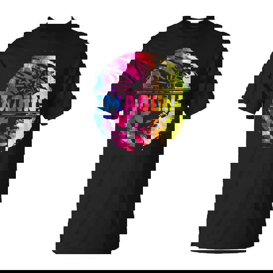 Imagine Fantasy Dragon Retro Tribal T-Shirt