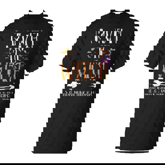 I'm With The Witch Halloween Couples Costume T-Shirt