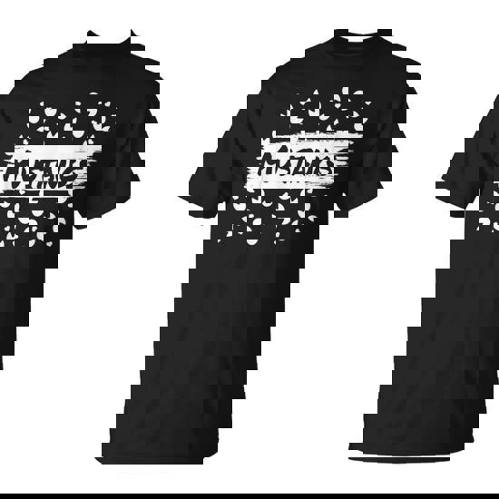 Mustangs Mascot Back To School Spirit Footprint Heart Squad T-Shirt