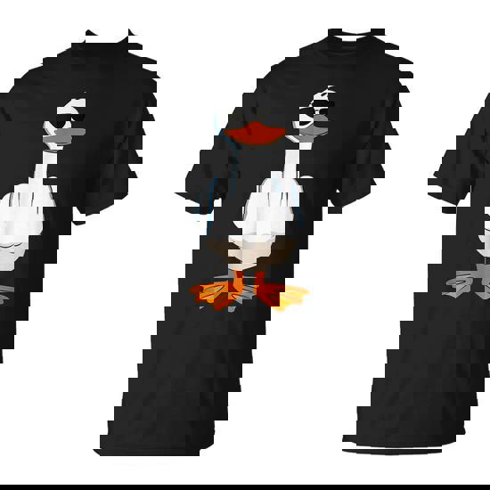 Middle Finger Offensive Rude Duck I Don't Give A Duck T-Shirt