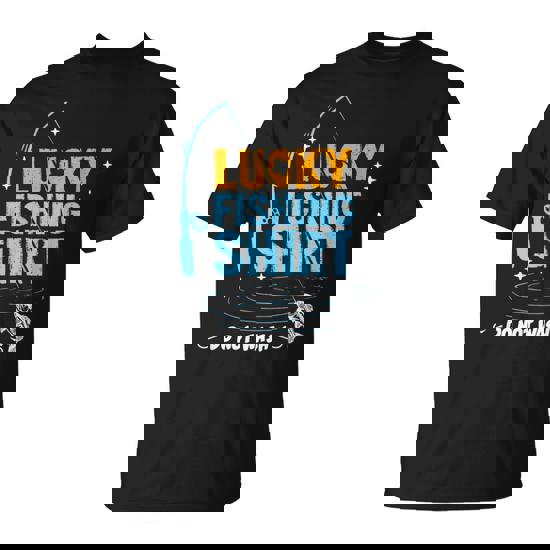 Lucky Fishing For Boys Dad T-Shirt