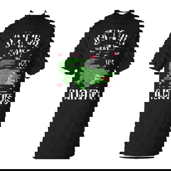 Just A Girl Who Loves Alligators Cute Alligator Lover Girls T-Shirt