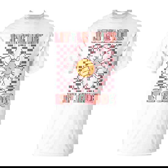 Little Miss 1St Grade Cute Groovy First Grade Back To School T-Shirt