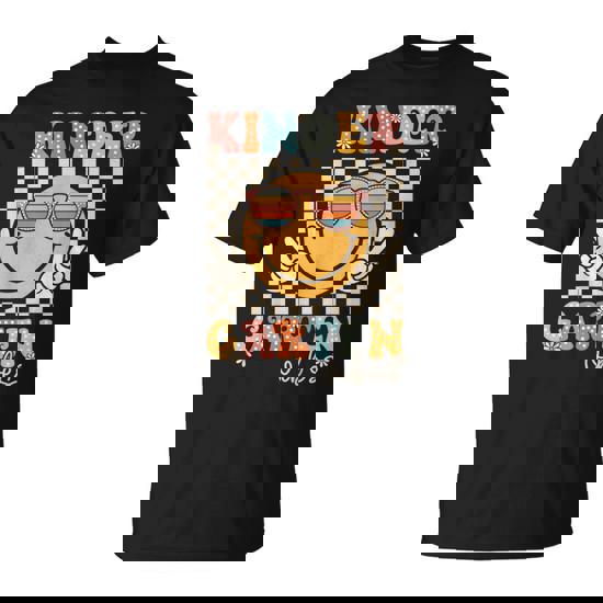 Kindergarten Vibes Groovy First Day Of School Kinder Team T-Shirt