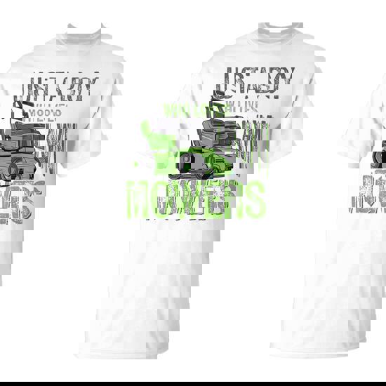 Lawn Mowing Lover Toddler Just A Boy Who Loves Lawn Mowers T-Shirt