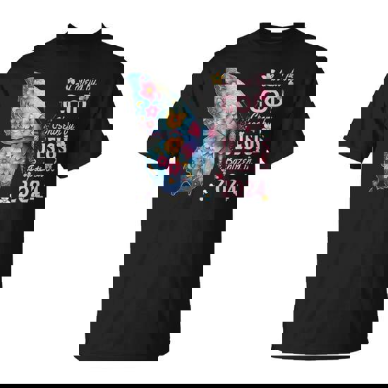 Loved By God Chosen By Jesus Baptized 2024 Butterfly Floral T-Shirt