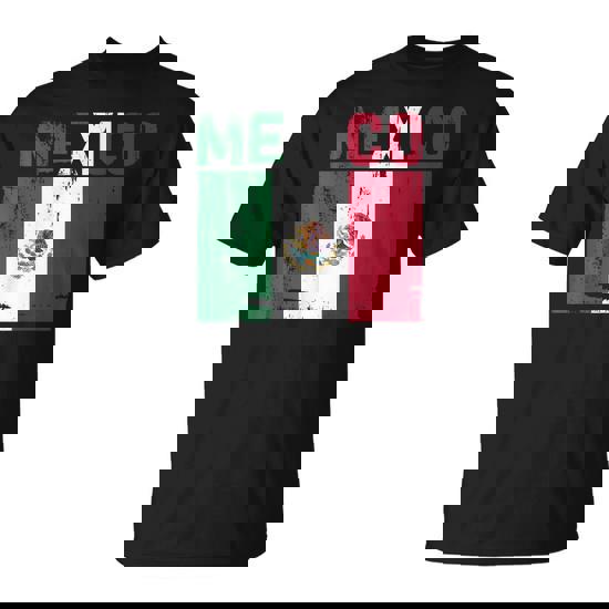 Mexico Vintage Mexican Flag Pride Hat Jersey T-Shirt