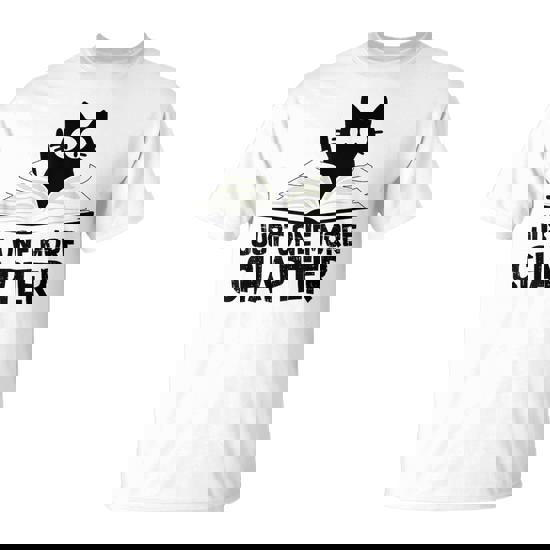 Just One More Chapter Cat Love Cat Black Book T-Shirt