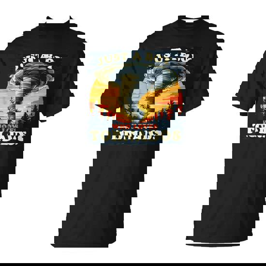 Just A Boy Who Loves Tornados Meteorology Storm Chaser T-Shirt