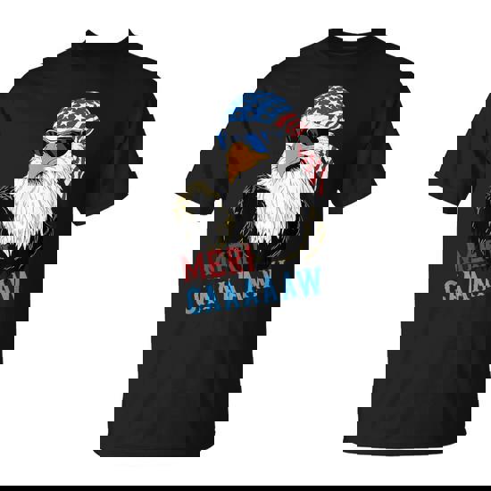 Mericaaaaaw Eagle Mullet 4Th Of July Usa American Flag T-Shirt