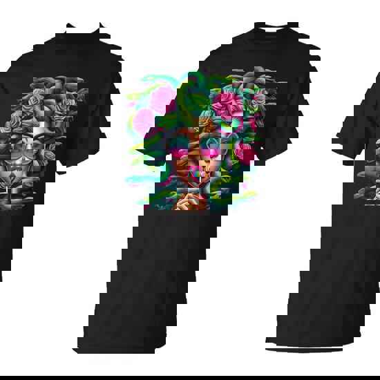 Medusa Hippie Psychedelic Snakes Greek Mythology T-Shirt