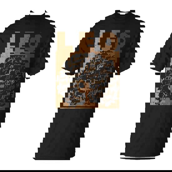 Leo Girl African American Melanin Birthday T-Shirt