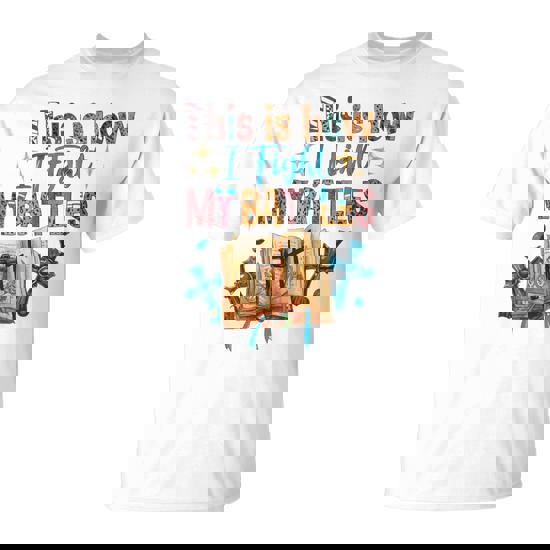 How I Fight My Battles Bible Happy Christian Woman T-Shirt