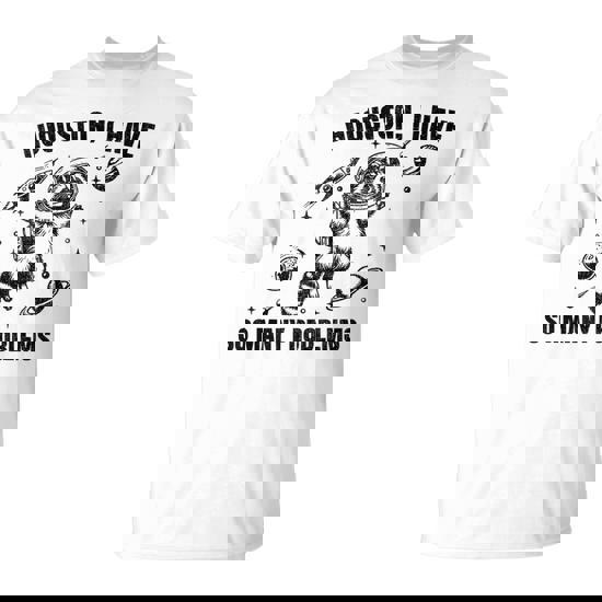 Houston I Have So Many Problems Raccoon In Space Retro 90S T-Shirt