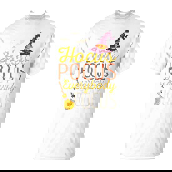 Hocus Pocus Everybody Focus Halloween Teacher Witch T-Shirt