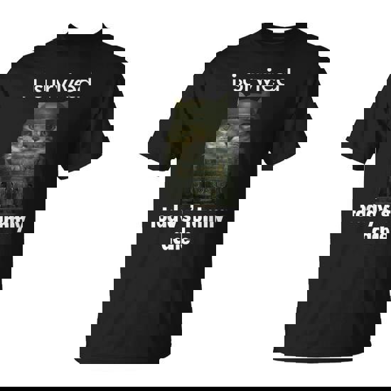 I Survived Today's Tummy Ache Humor Cat Joke T-Shirt