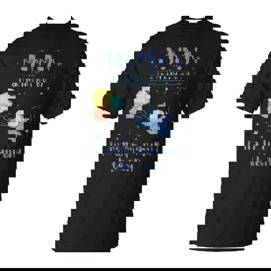 Mama Mom 1St Birthday First Trip Around The Sun Space Bday T-Shirt