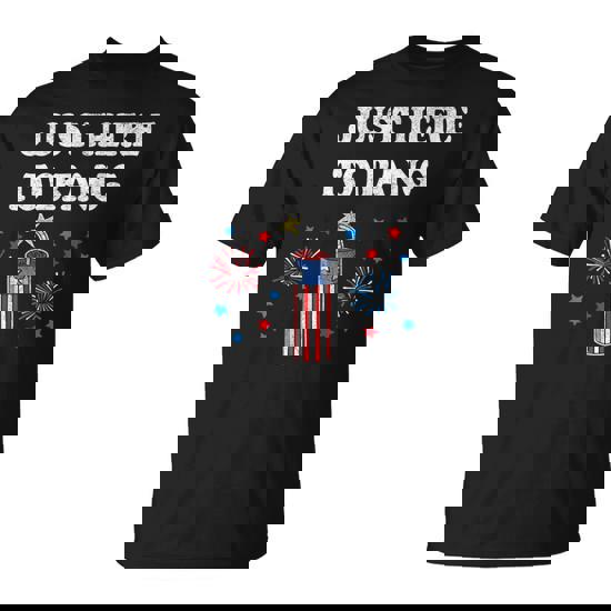 Just Here To Bang 4Th July American Flag Usa Flag T-Shirt