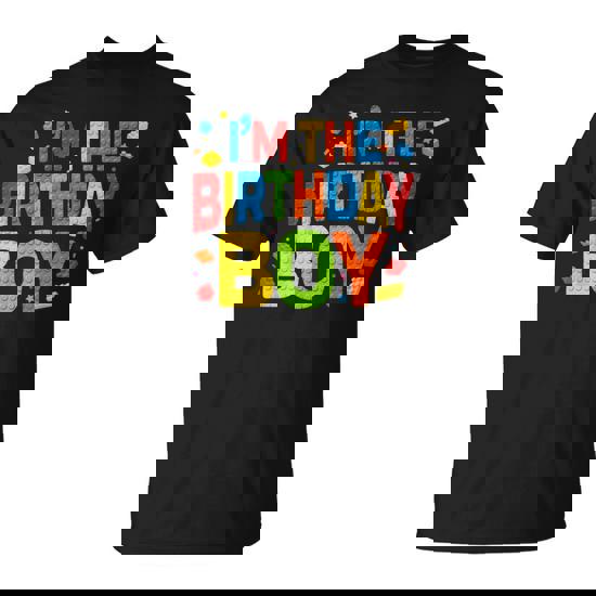 I'm The Birthday Boy Building Block Birthday Party T-Shirt