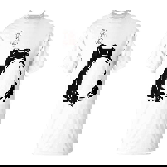 Japanese Grumpy Frog Toad Unimpressed Animal Cute T-Shirt