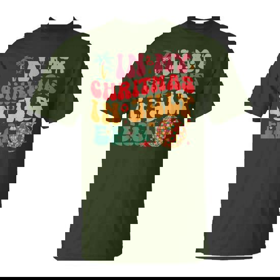 In My Christmas In July Era Groovy Disco Ball Girls T-Shirt