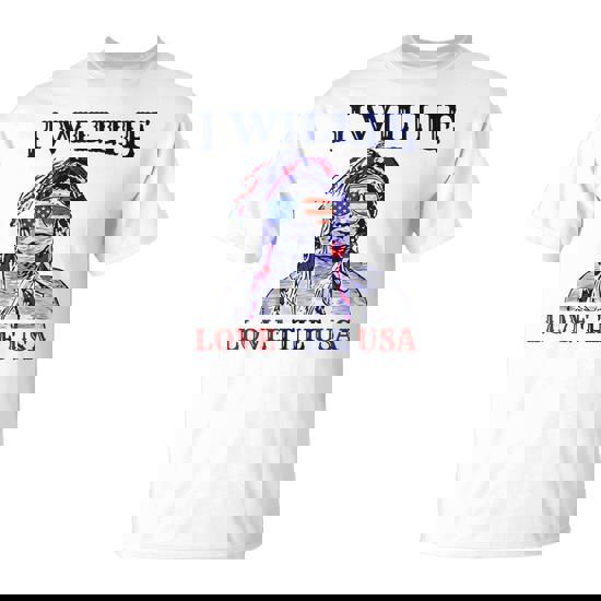 I Willie Love The Usa Proud American 4Th Of July T-Shirt