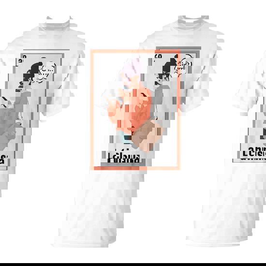 Mexican Latina Power Spanish La Chismosa Bingo Game Card T-Shirt