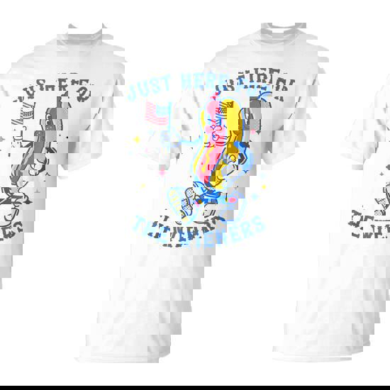 I'm Just Here For The Wieners Hot Dog Women T-Shirt