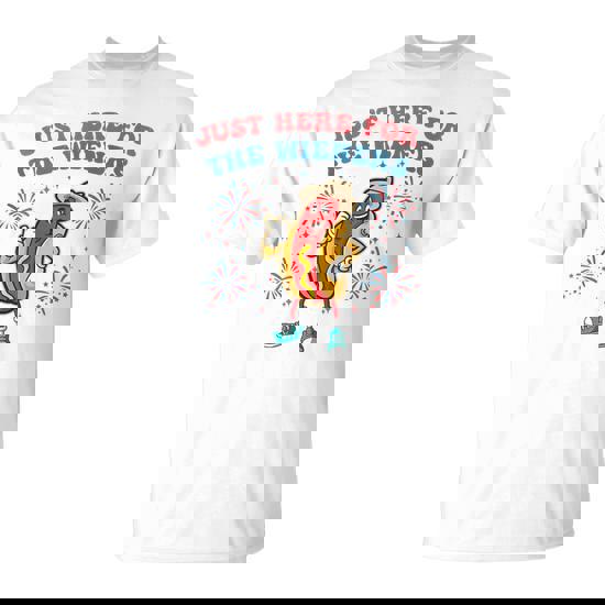 I'm Just Here For The Wieners 4Th Of July Bbq T-Shirt