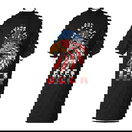 My Pronoun Is Beer Usa Eagle American 4Th Of July T-Shirt