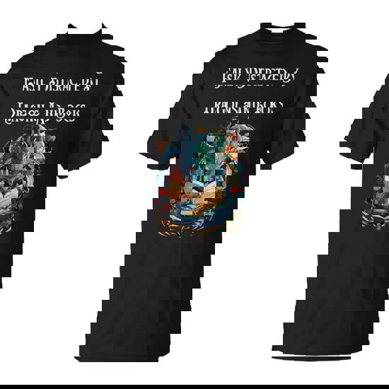 Mythical Easily Distracted By Dragons And Books T-Shirt